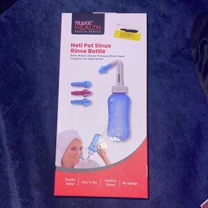 Trakk Health Neti Pot Sinus Rinse Bottle - Blue